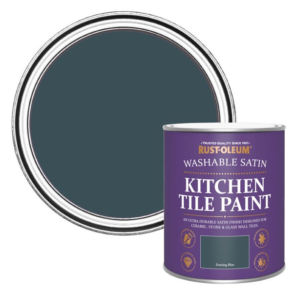 Rust-Oleum Blue Satin Kitchen Tile Satin Paint image 1 of 8