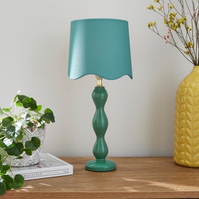 Elsie Tall Scalloped Table Lamp