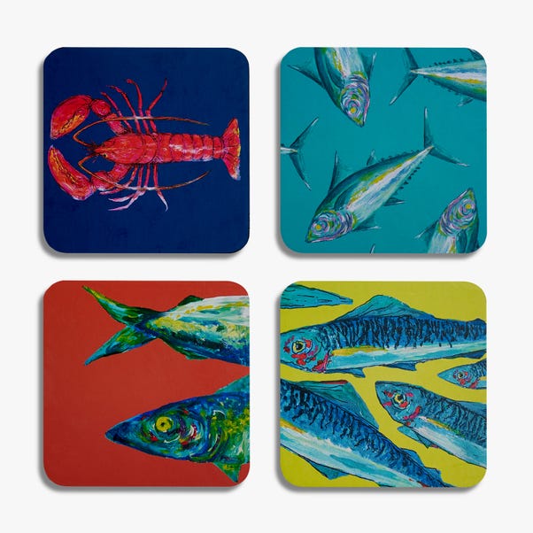 Pack of 4 Rockfish Coasters image 1 of 4