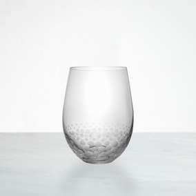 Spot Etched Tumbler Glass