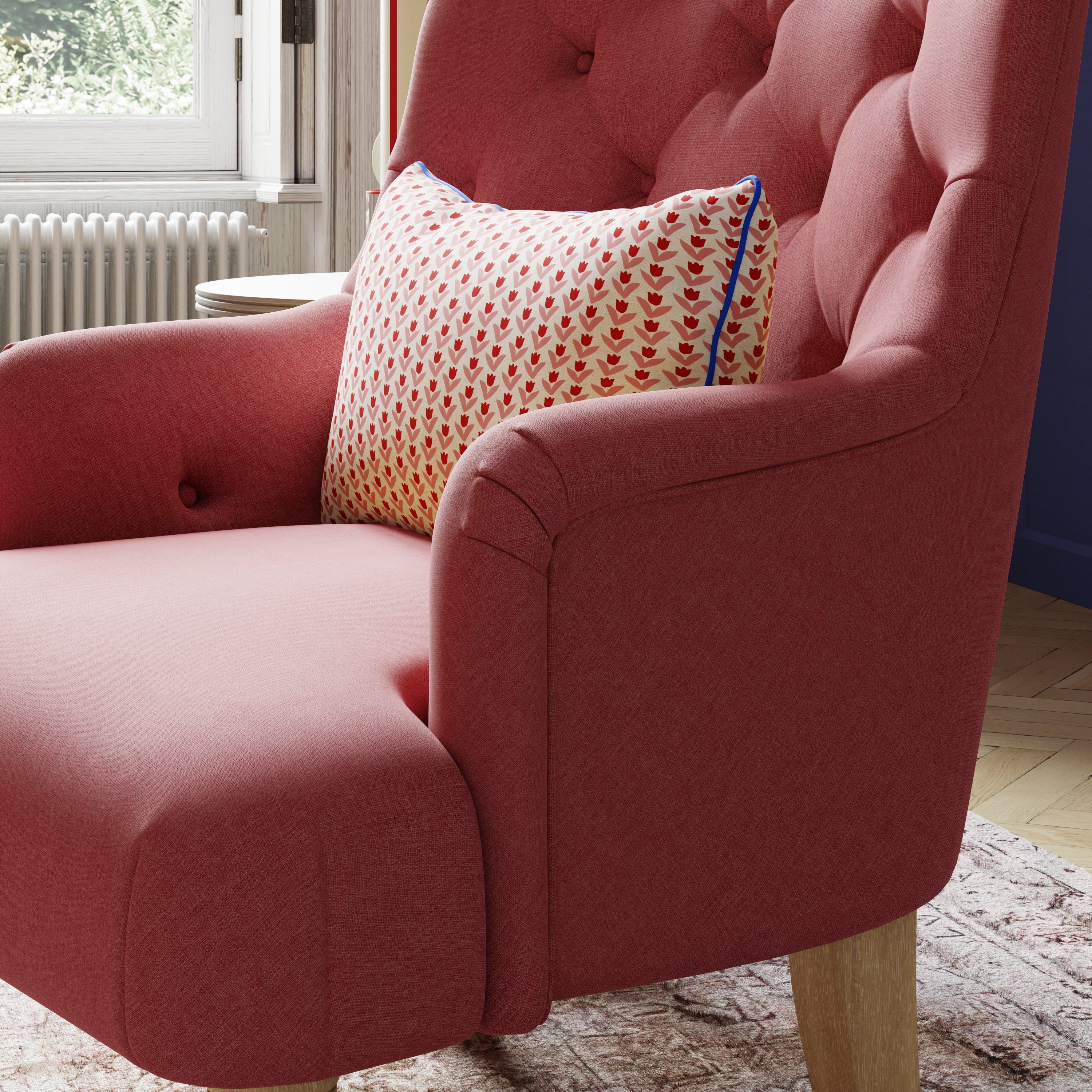 Arianna Button Back Accent Chair Dunelm