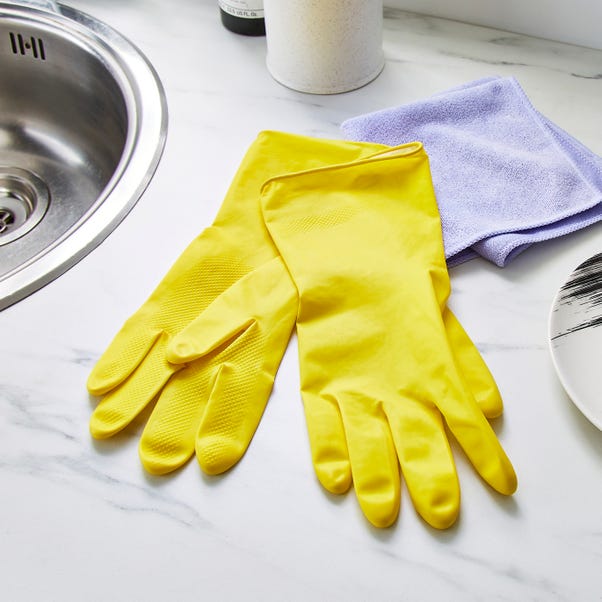 Yellow Rubber Gloves image 1 of 4