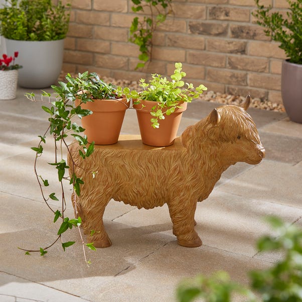 Highland Cow Plant Stand image 1 of 2