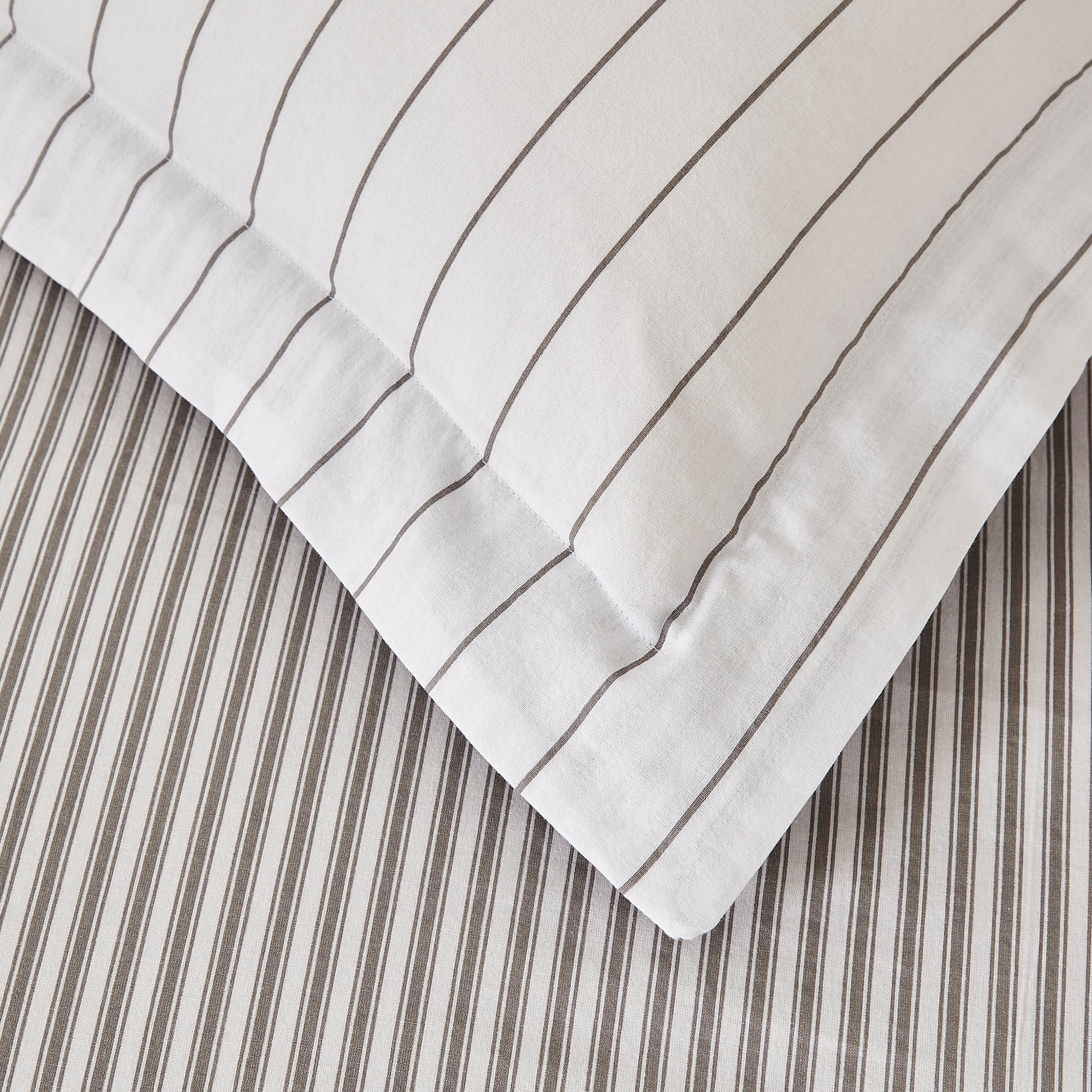 Fairford Ticking Stripe Oxford Pillowcase | Dunelm