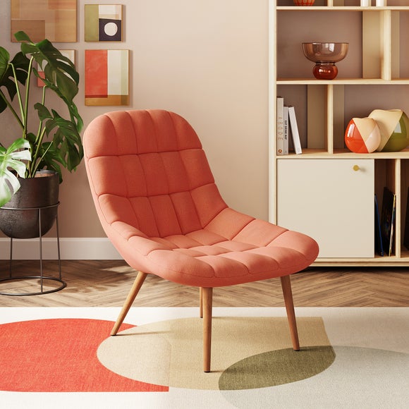 Dunelm orange store chair