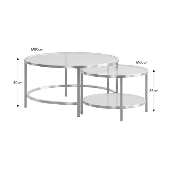 Sofia Coffee Nest of Tables Dunelm