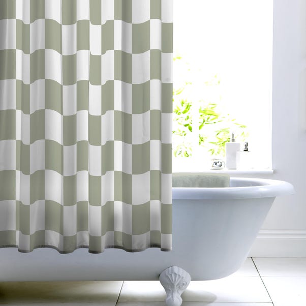 Checkerboard Shower Curtain image 1 of 2