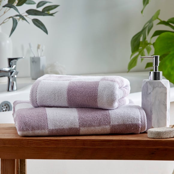 Purple and on sale gray towels