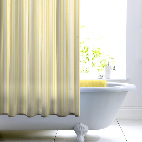 Ticking Stripe Shower Curtain image 1 of 2