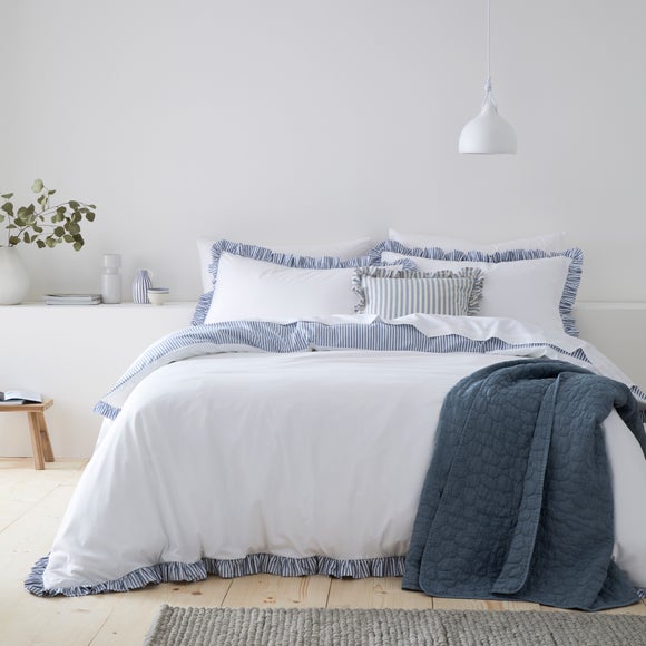 Hampton Frill Duvet Cover Pillowcase Set