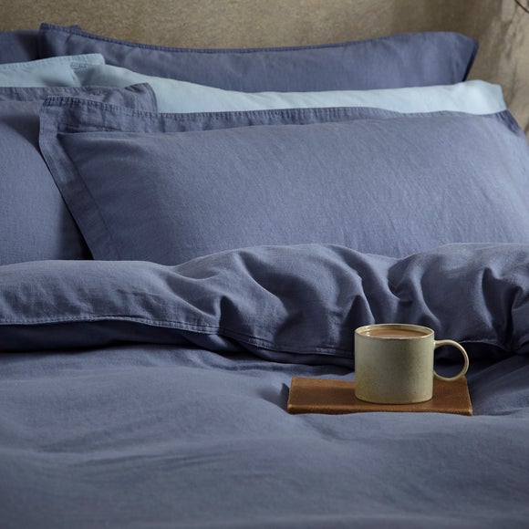 Cotton Linen Oxford Pillowcase | Dunelm