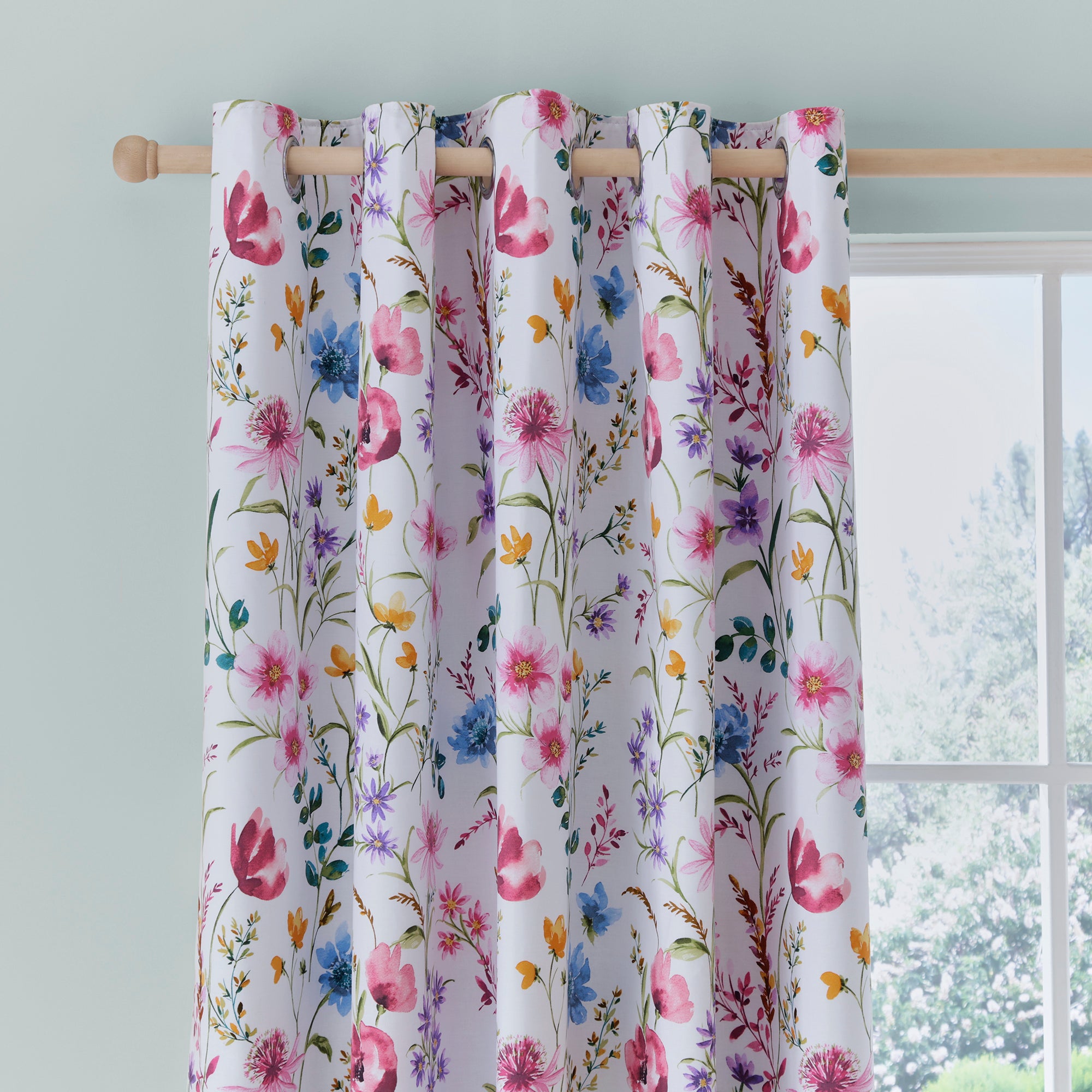 Foxley Ditsy Blackout Eyelet Curtains