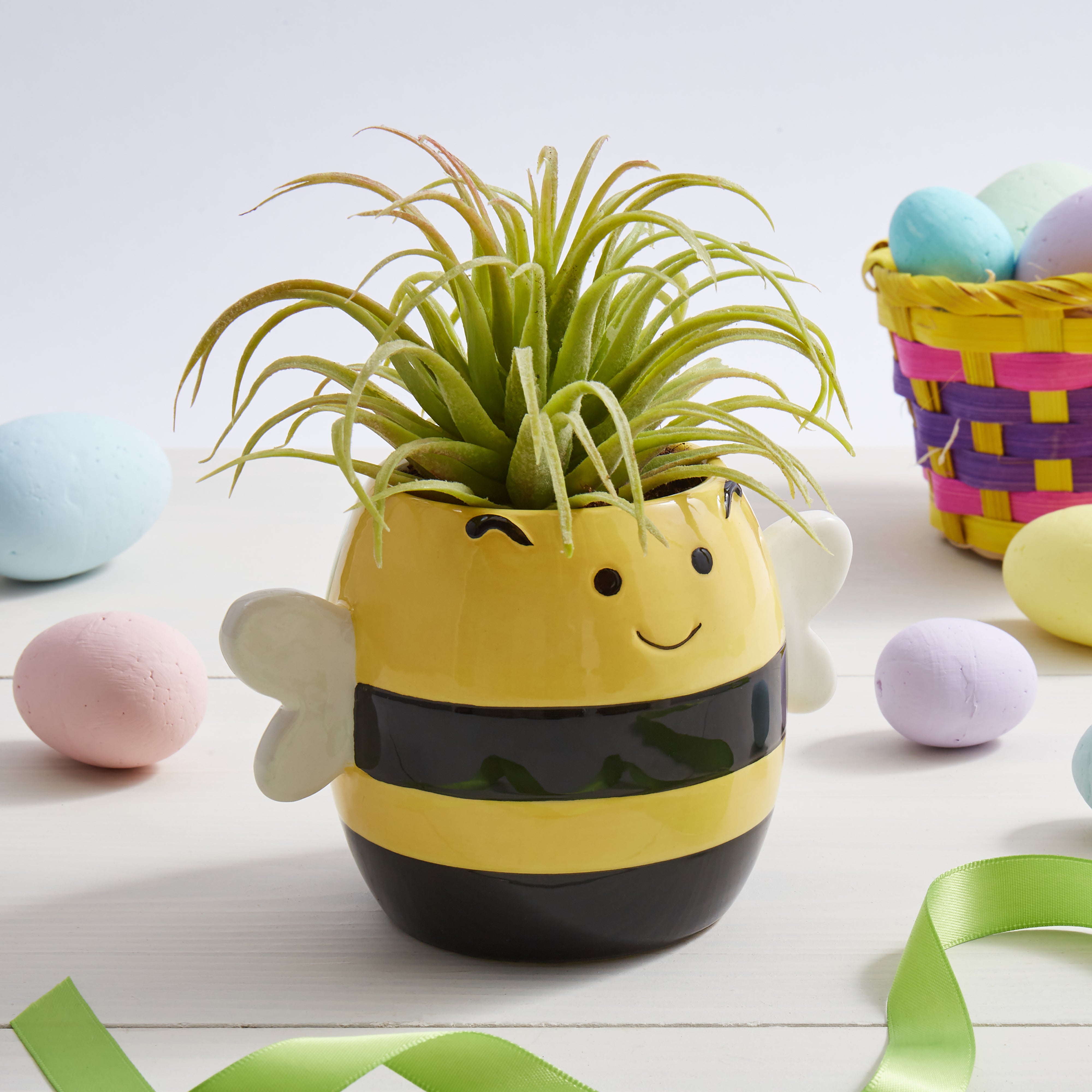 Bee Plant Pot Multicoloured