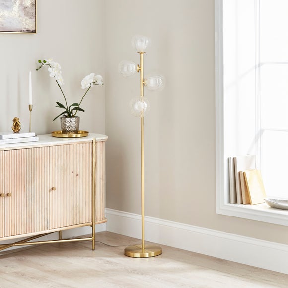 Gold floor deals lamp dunelm