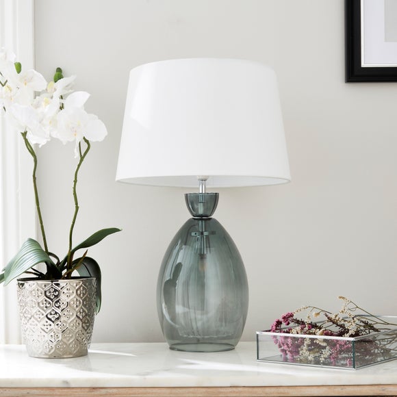 Dunelm glass lamp deals base