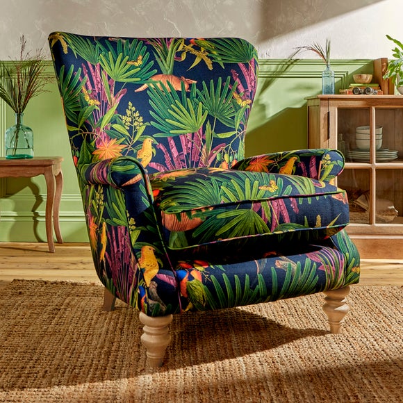 Tropical 2025 print armchair