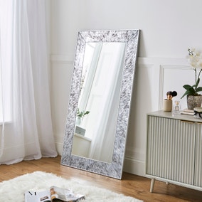 Luxe Tiled Full Length Leaner Mirror