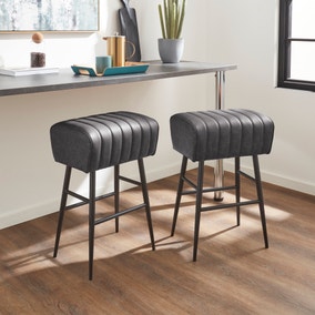 Bude Bar Stool, Faux Leather