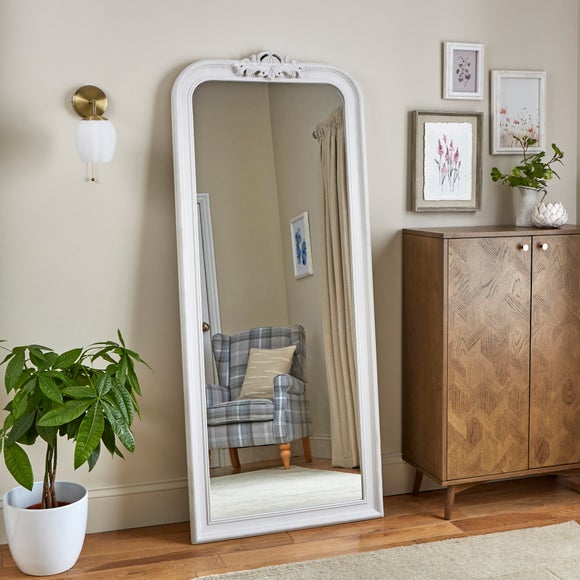 Full length leaning deals mirror