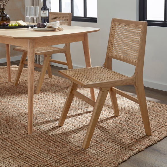 Adrielle Dining Chair Oak Dunelm