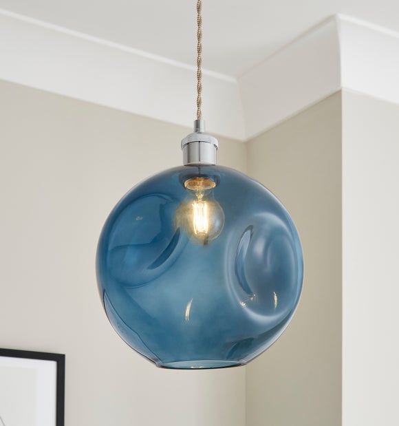 Dunelm smoked deals glass pendant