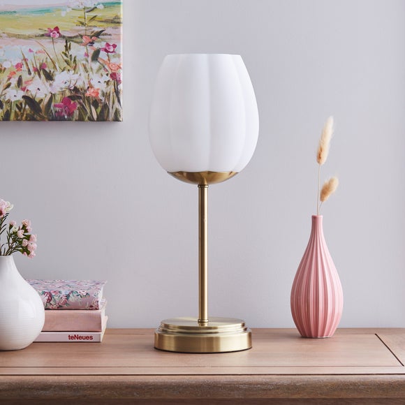 Dunelm white store table lamp