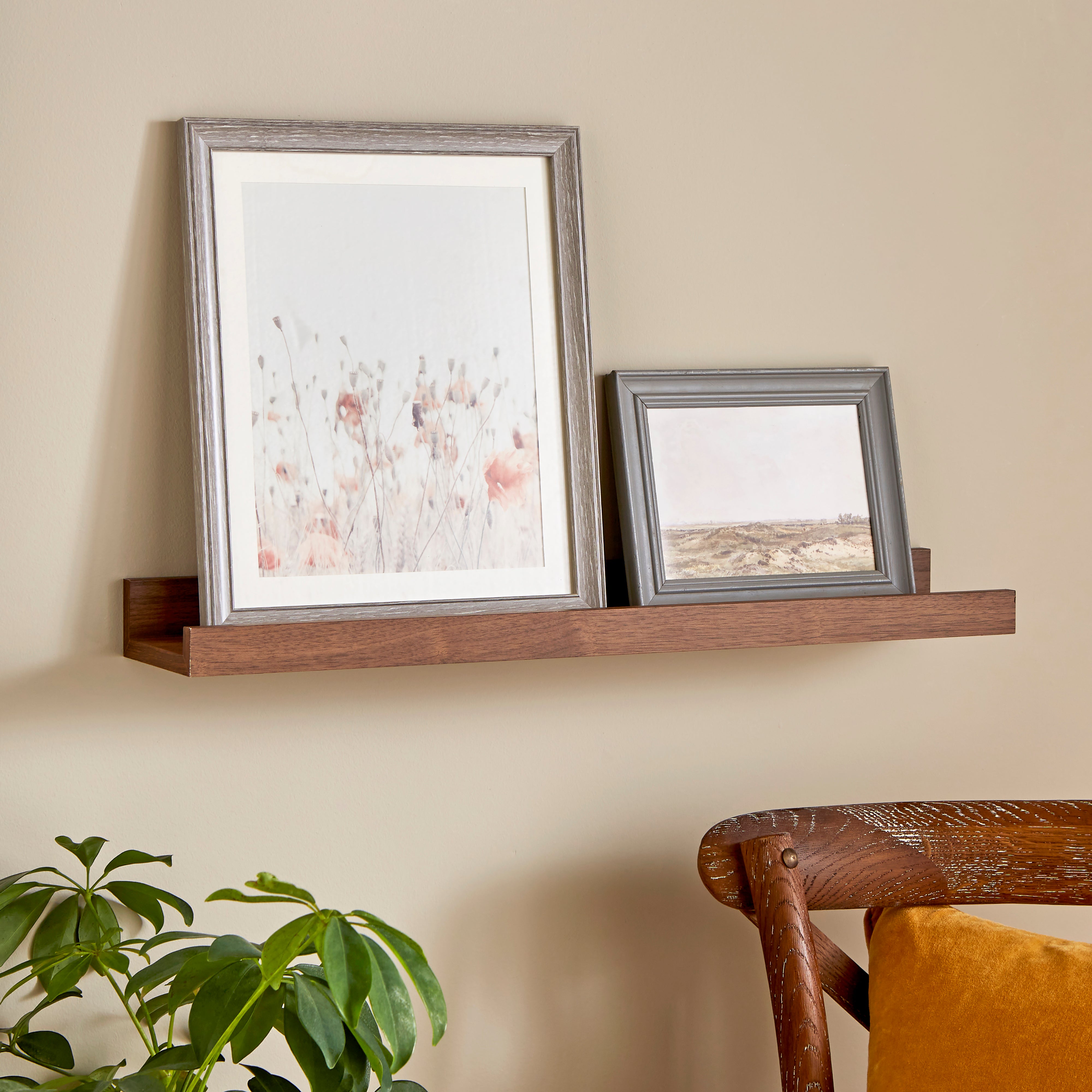 Image of 60cm Picture Ledge Brown
