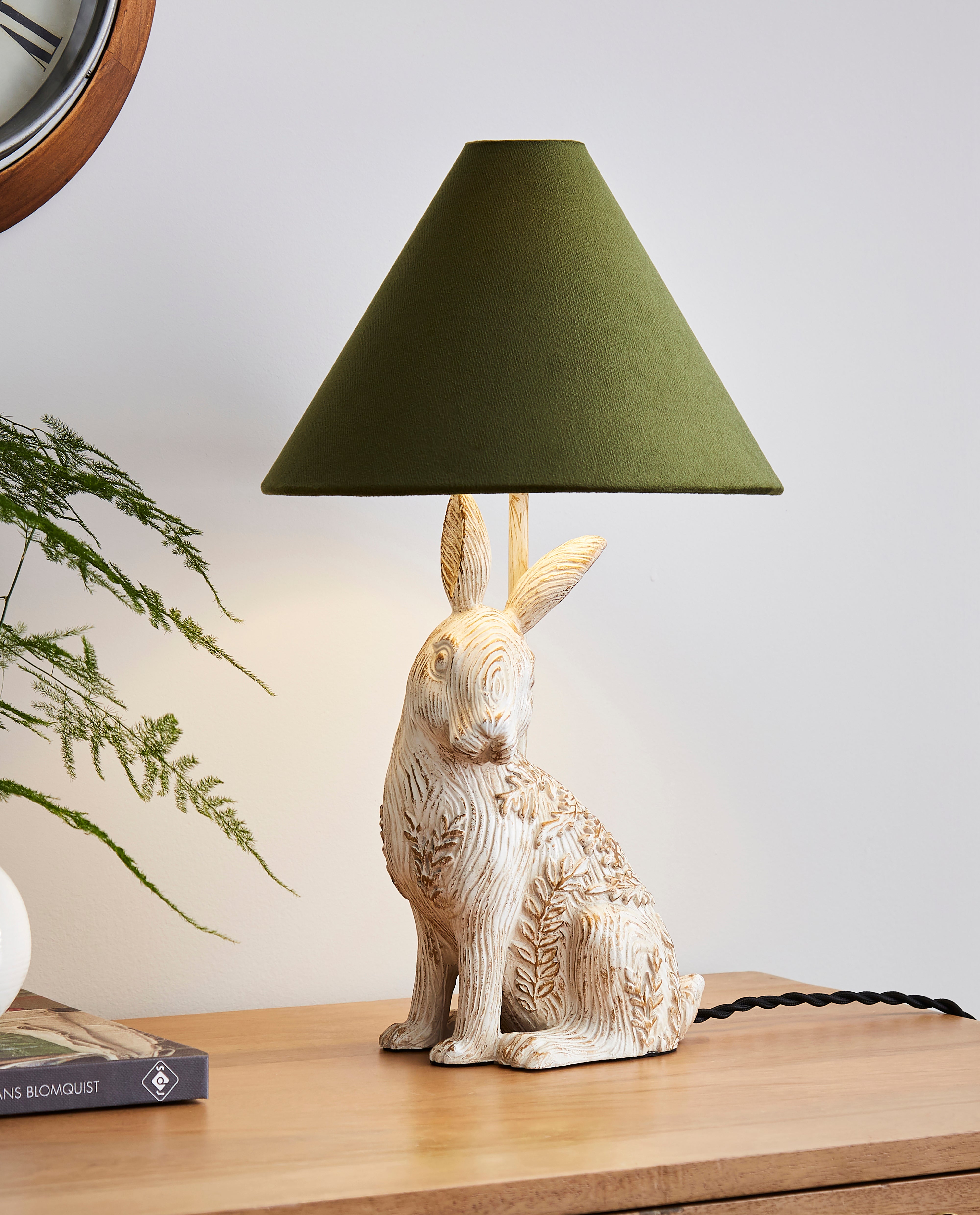 Hare Resin Table Lamp Natural