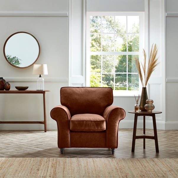 Rosa Faux Leather Armchair image 1 of 10
