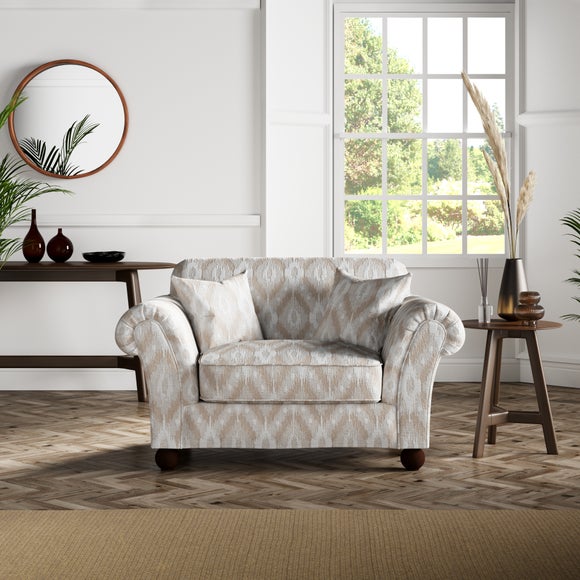 Click to view product details and reviews for Angus Ikat Snuggle Chair.
