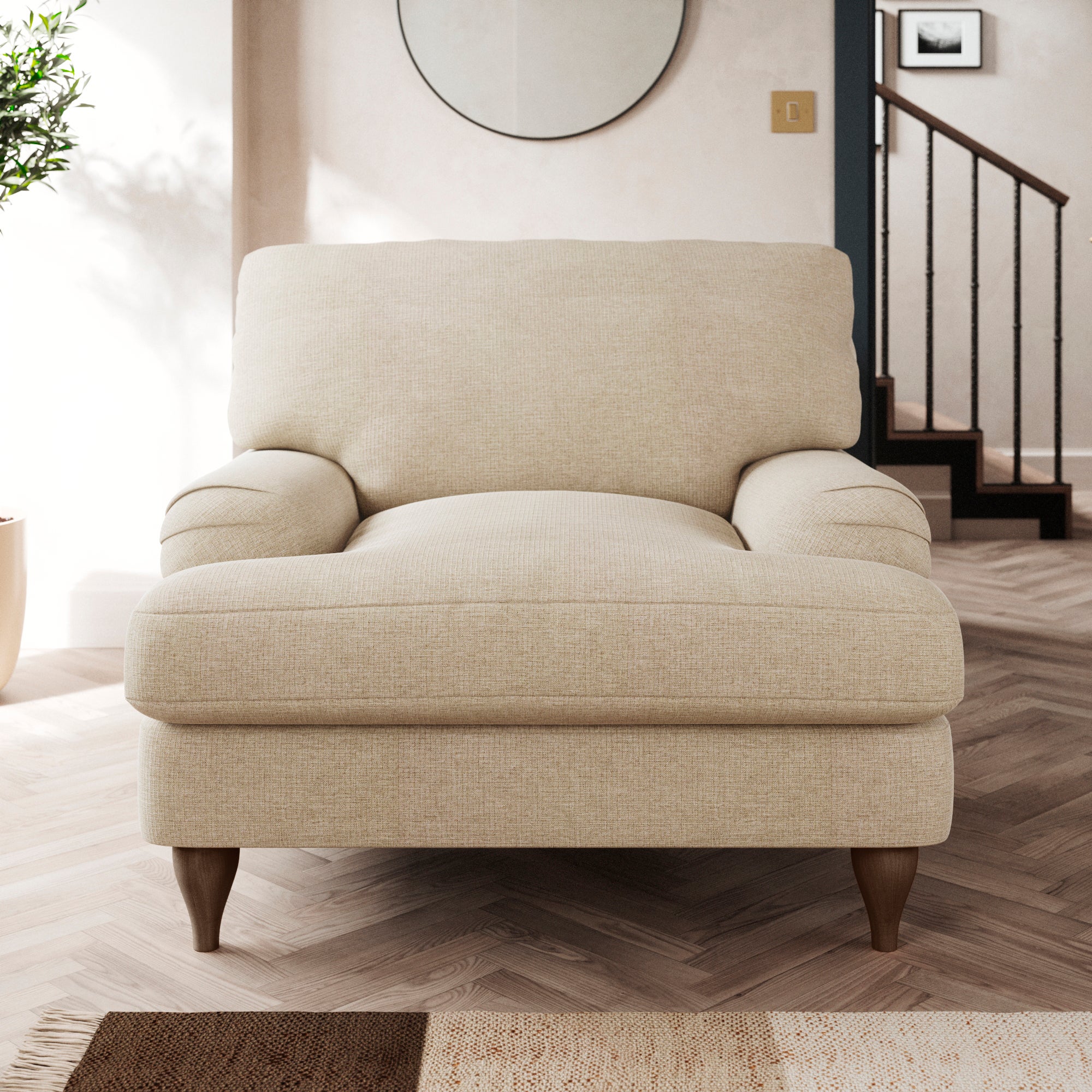 Darwin Armchair Tonal Weave Natural