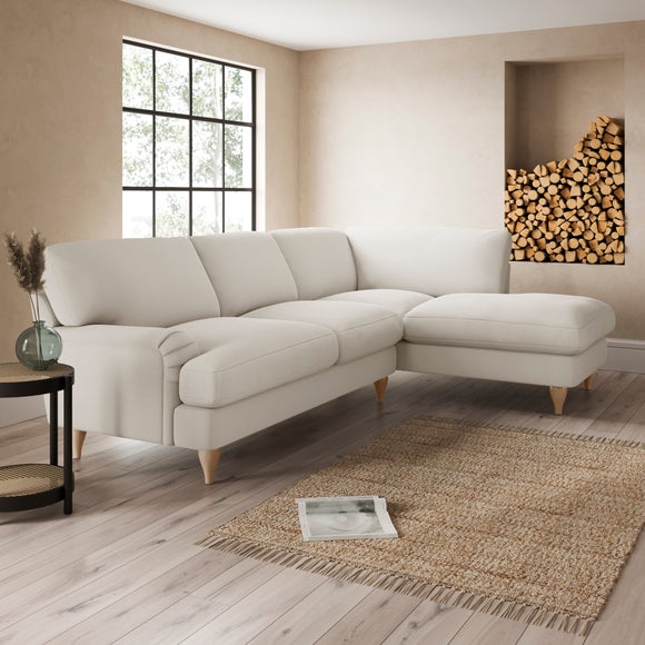 Darwin Corner Chaise Sofa Slub Cotton Blend Sandstone thumbnail