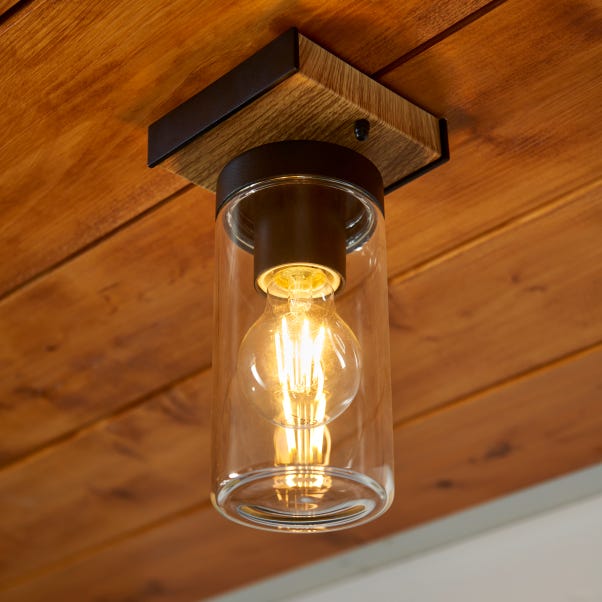 Fulton Industrial Outdoor Flush Ceiling Light image 1 of 6