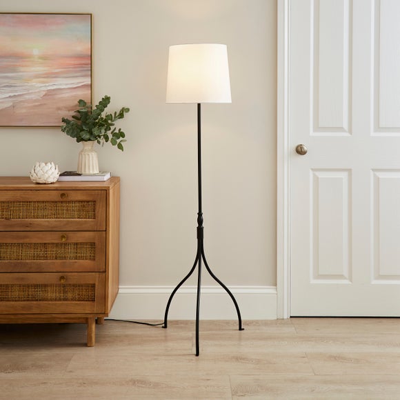 Dunelm tripod deals floor lamp