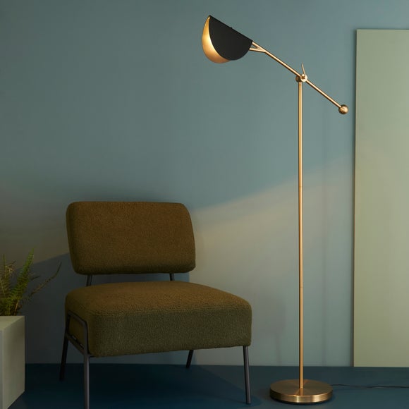 Metal adjustable shop floor lamp