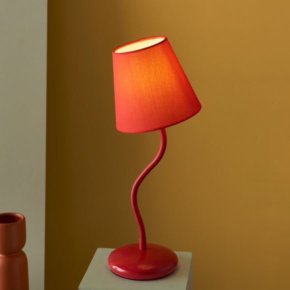 Red table store lamps dunelm