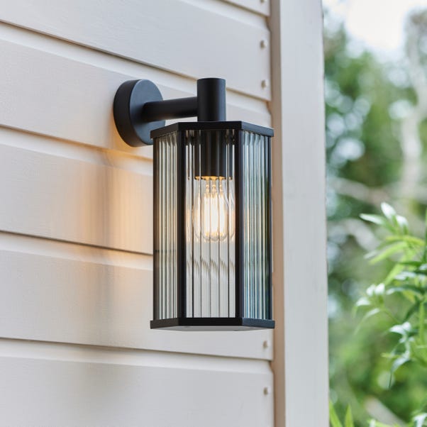 Hex Ribbed Indoor Outdoor Wall Light image 1 of 5