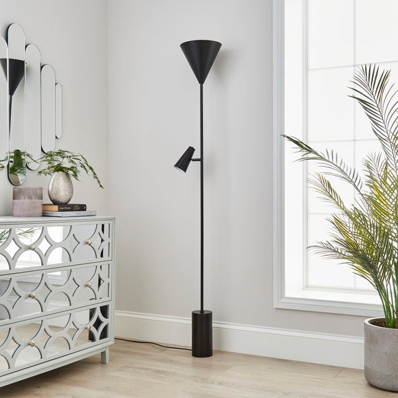 Industrial torchiere sales floor lamp