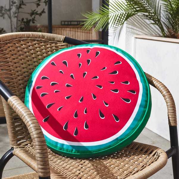 Watermelon Shaped Outdoor Cushion image 1 of 2