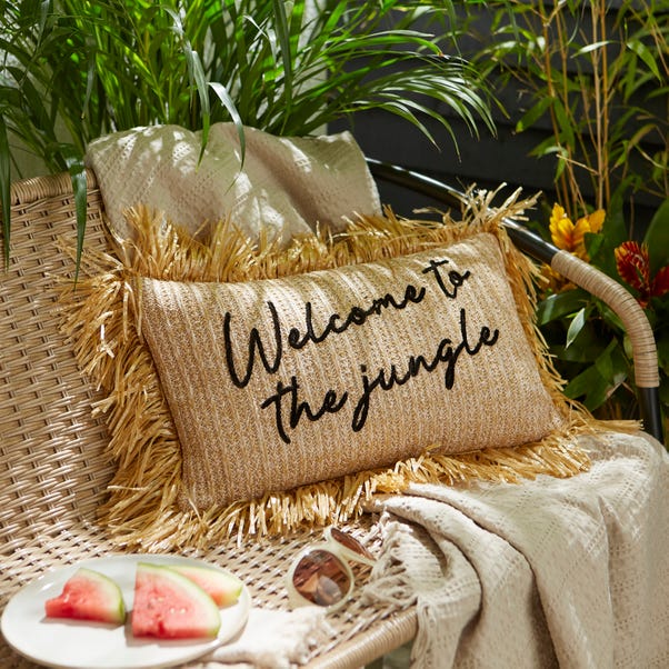Welcome To The Jungle Rectangular Outdoor Cushion Cover image 1 of 3