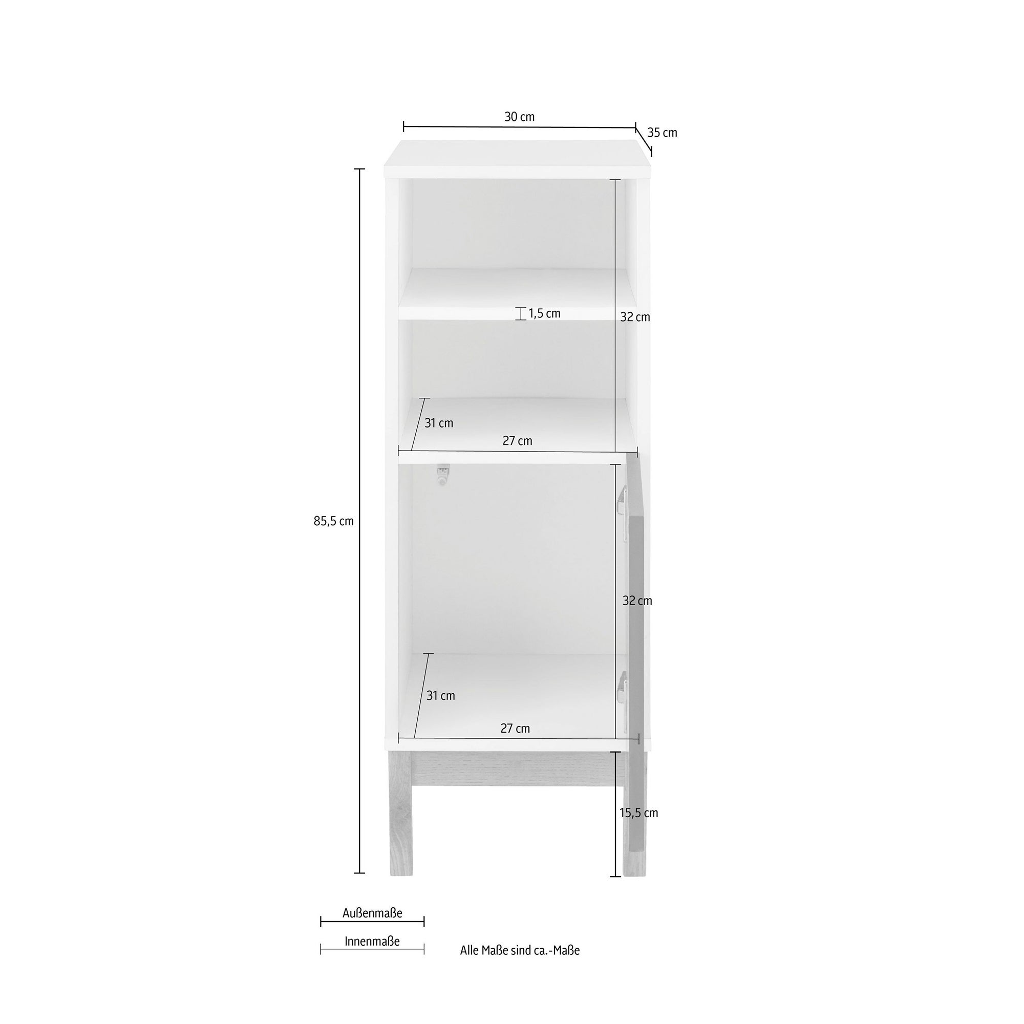 Odell Single Door Bathroom Cabinet | Dunelm
