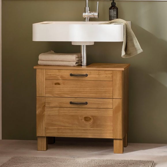 Harlow Undersink Unit Oak Effect Dunelm