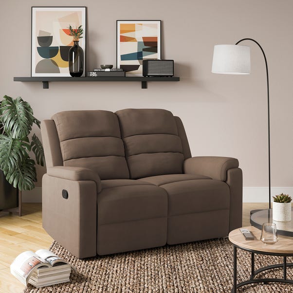Taylor Faux Leather Manual Recliner 2 Seater Sofa image 1 of 6