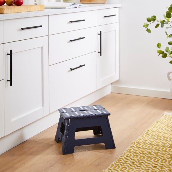 Small Navy Step Stool image 1 of 4