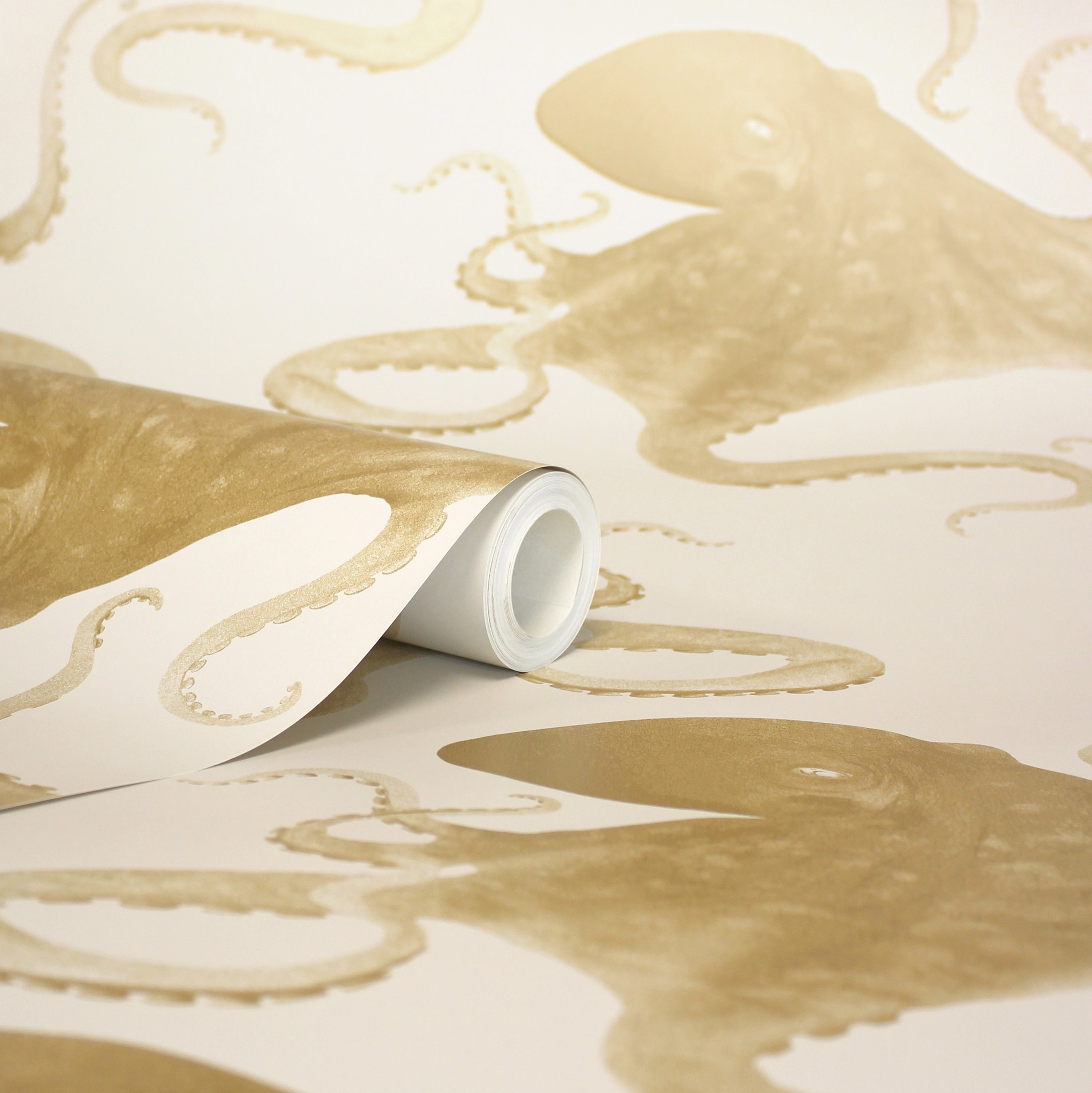 Gold Octopus Wallpaper | Dunelm