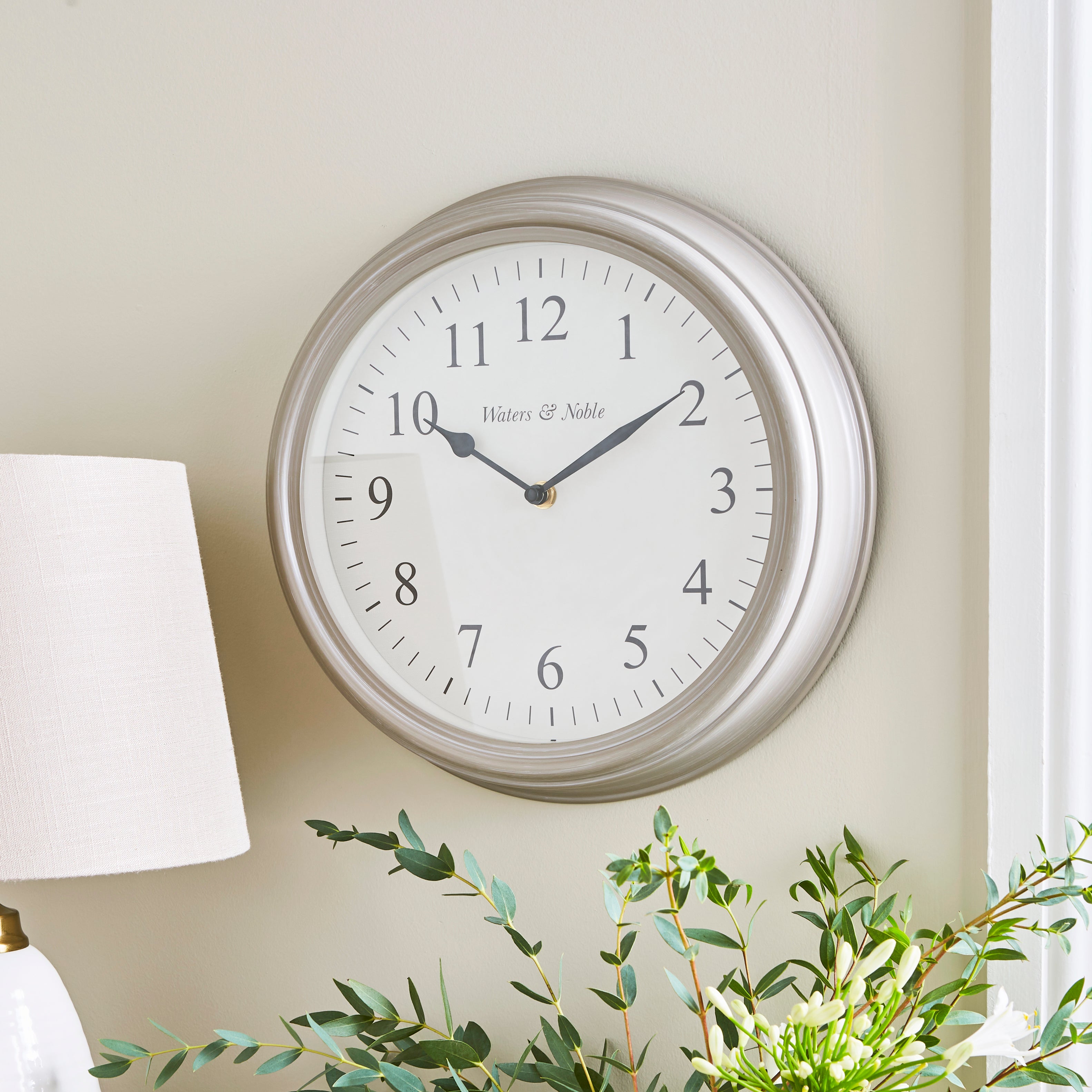 Distressed Indoor Outdoor Wall Clock Grey