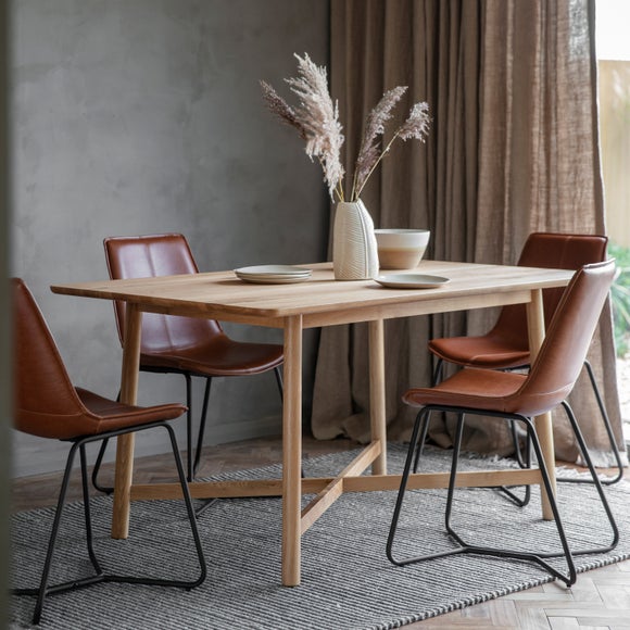 Click to view product details and reviews for Kalia 6 Seater Dining Table Oak.