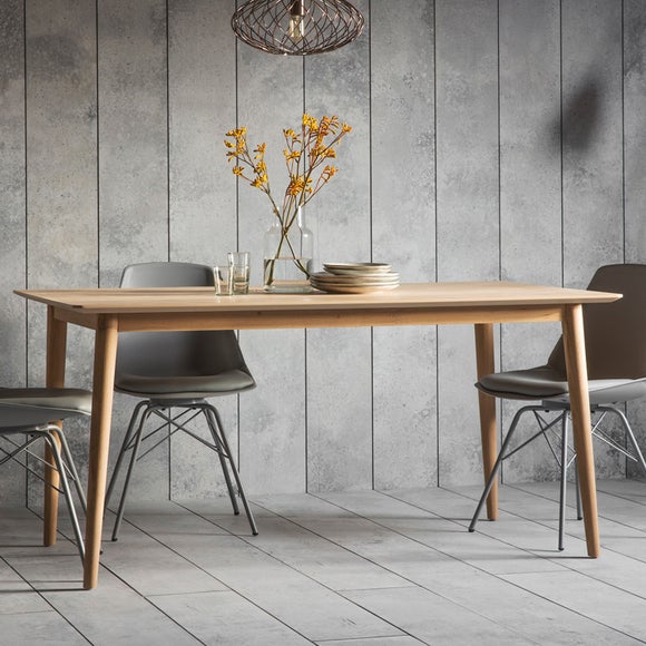 Click to view product details and reviews for Manila 6 Seater Dining Table Oak.