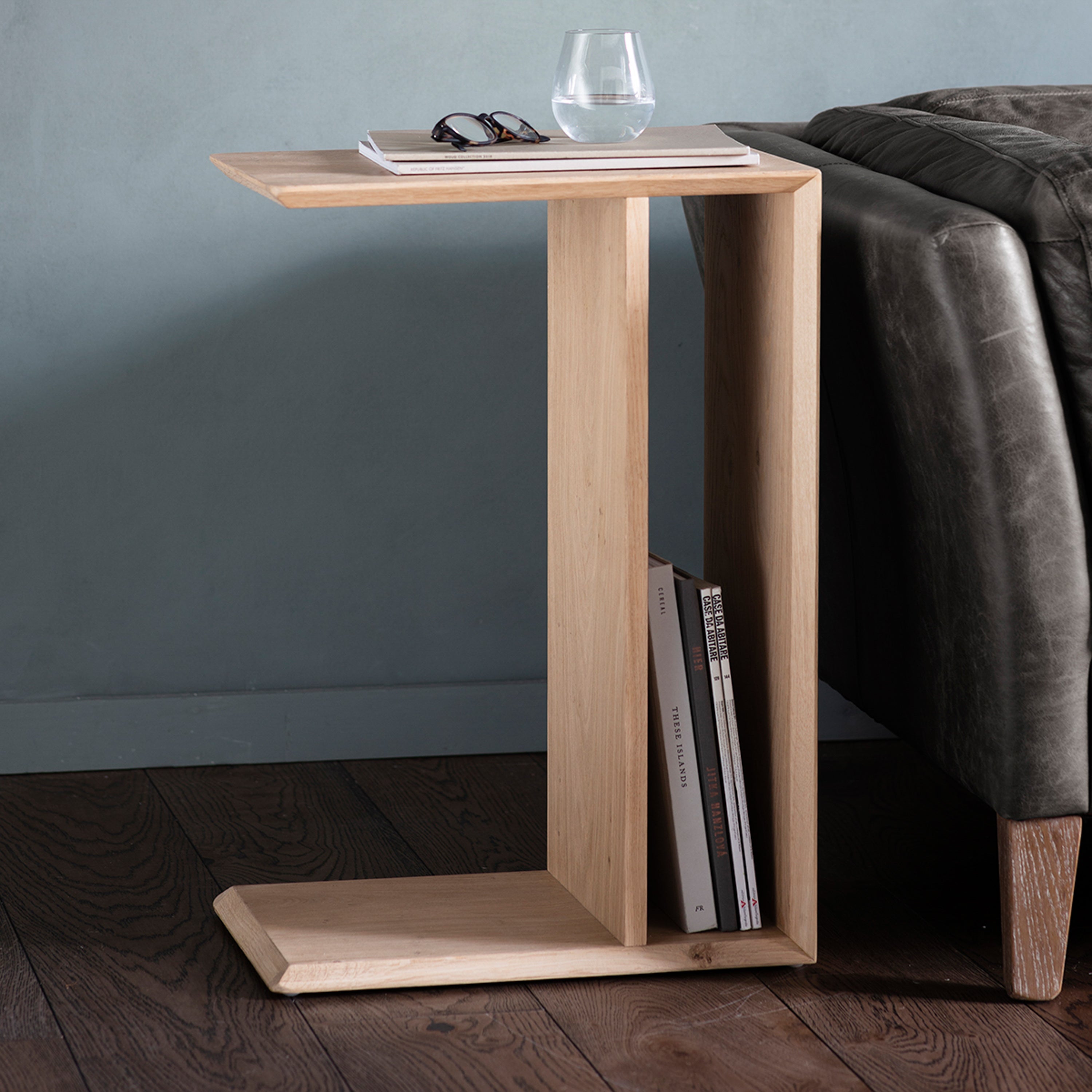 Manila C Shaped Side Table Natural