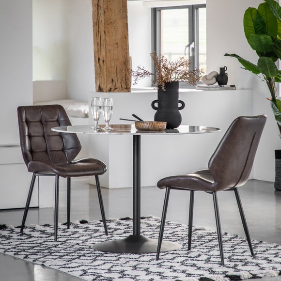 Click to view product details and reviews for Franca 4 Seater Dining Table White Marble Effect.